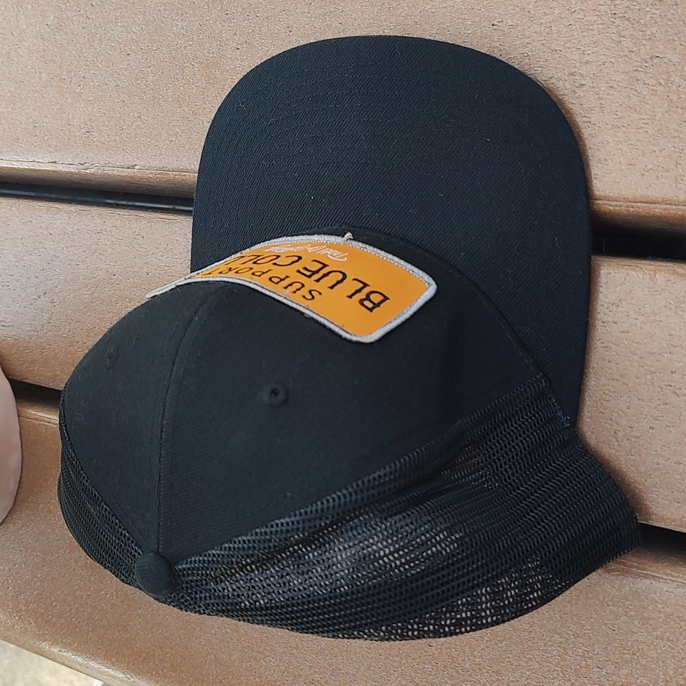 Barricade Stitched Patch Embroidered Trucker Mesh… - image 6